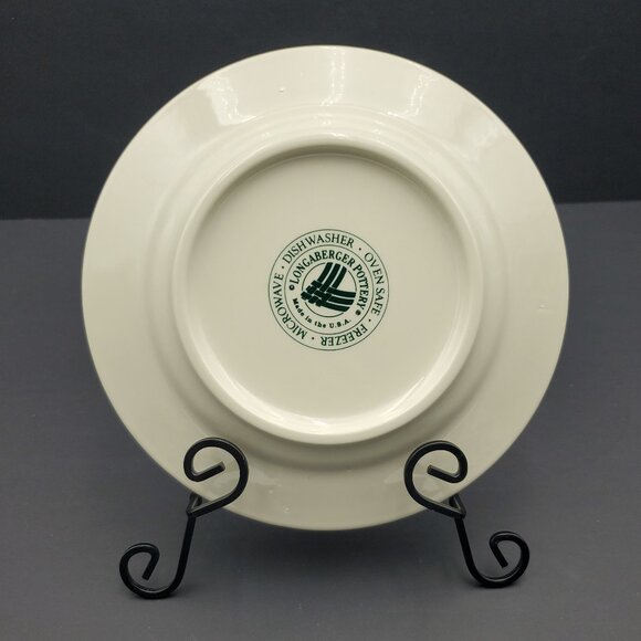Longaberger Woven Traditions Heritage Green Bread & Butter Plate Dessert Plate - Picture 3 of 4
